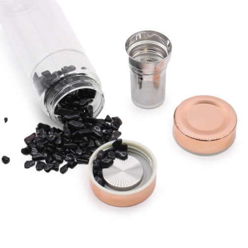 Crystal Glass Tea Infuser Bottles
