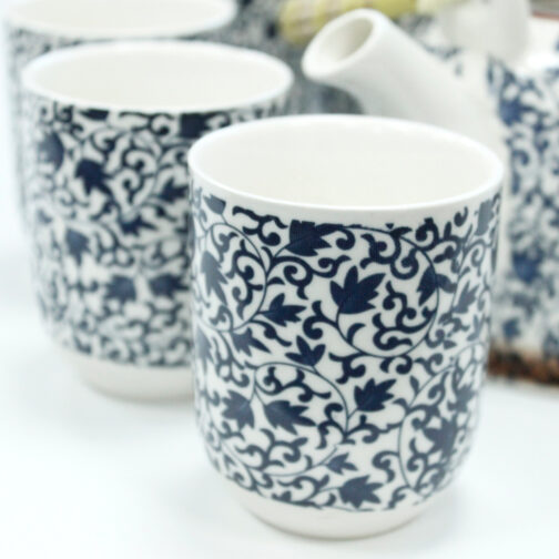 Herbal Teapot Set - Blue Pattern - Image 2